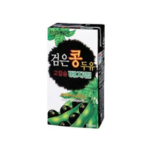 베지밀 검은콩 고칼슘 두유, 190ml, 64개