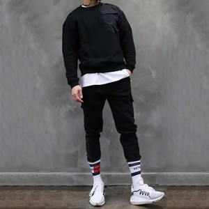 콘피아르 우븐포인트 긴팔 카고조거 세트 TCSU13