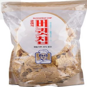 메밀가루 35% 버큇칩 대용량 간식 과자 안주, 280g, 2개