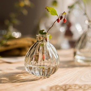 유리 물방울 꽃병 투명 화병 크리스탈 인테리어 1+1