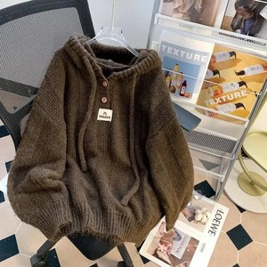 SK-3970 데일리 후드 니트 상의