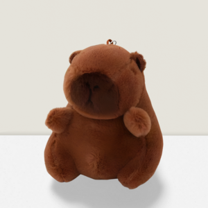 몽드네 카피바라 인형 열쇠고리 키링 키홀더 가방 액세서리 8종 택1, 1개, 기본 브라운