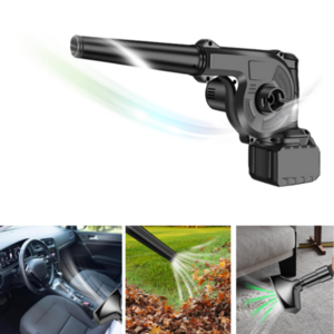 휴대용 송풍기 제트 파워 무선 에어건 강력 차량용 청소기 자동차 앤에스아이, 파워업+2배용량 배터리1, 1개