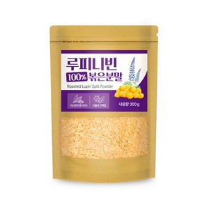 루피니빈 콩 볶은분말 100% 식물성 단백질 루핀분말, 1개, 300g