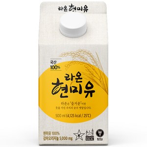 라온 현미유, 1개, 500ml