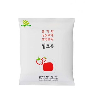 하오리위안 밀크츄(딸기향) 1봉, 70g, 4개