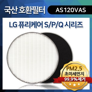 LG 퓨리케어 공기청정기 LA-V069DW 필터, H13 프리미엄 헤파+탈취필터 각 1개, 1개