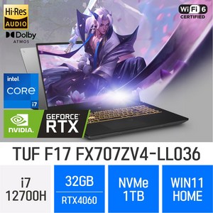 ASUS TUF Gaming F17 FX707ZV4-LL036, 1TB, 32GB, WIN11HOME