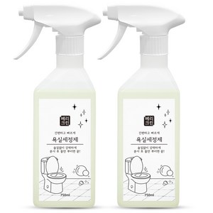 베리크린 욕실세정제 750ml 2개 화장실 변기 욕실 청소 곰팡이제거