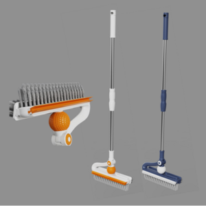 화장실 청소솔 원터치 길이조절, 1개, 화이트