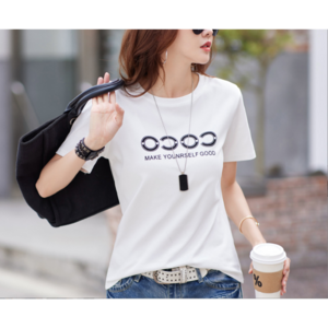 유빈샵 레이나 라운드넥 코튼 티셔츠 반팔티