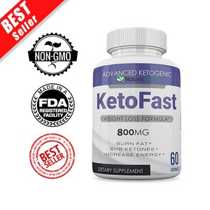 Keto Fast Weight Loss Supplement 60 Capsules Fo Men and Women 800 MG, 1개