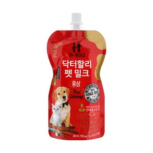 닥터할리 펫 밀크 홍삼 200ml, 1개