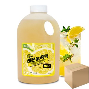 흥국에프앤비 레몬 농축액 플러스, 1.5L, 6개