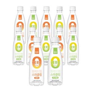 1am 원에이엠 스파클링 페트 혼합 12/18/24 메인, 1세트, 12개(파인애플6+오렌지6), 350ml