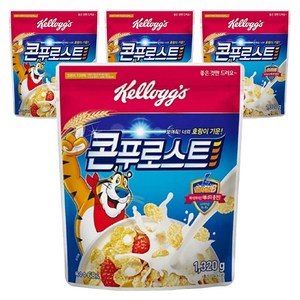 켈로그 콘푸로스트 시리얼, 1.32kg, 4개