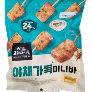 [트레이더스] 고래사 야채 가득 미니바450g 아이스박스+아이스팩포장 글루텐프리, 450g, 1개