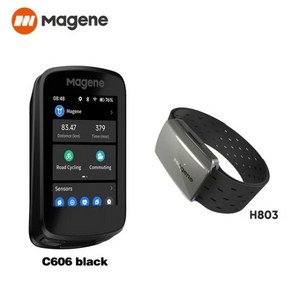 속도계내비게이션 MaGene C606 스마트 GPS 자전거 컴퓨, C606및H803