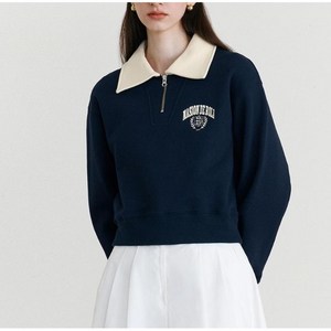 로라로라 여성용 COLLAR ZIP UP SWEATSHIRTS