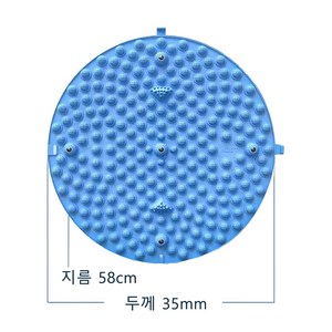 지압판 발 마사지 매트 발 밟는 스타일 마사지 발 매트 발바닥 마사지 매트 발가락 지압판, 1개, 38cm 파란색