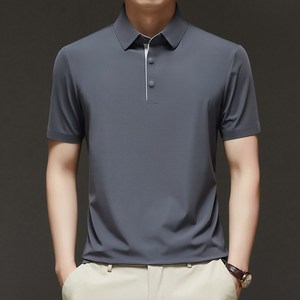 Luspirez 남성 여름 골프티 반팔 카라 티셔츠