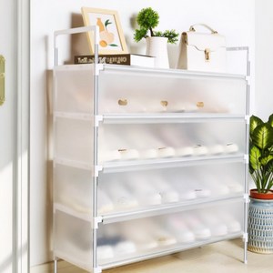 반투명 신발장 원룸 학원 현관 슈즈랙 소형 12켤레 보관