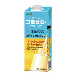 환자영양식 그린비아 티에프 1000ml x 12팩, 12개, 1L