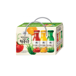 가야농장 행복음료 3종 선물세트, 180ml, 48개