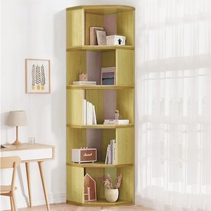 코너 책장 다용도 선반 화분 받침대 (주)존글로벌, 화이트, 5단