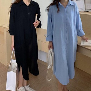 여성 여름 롱 트임 셔츠 가디건