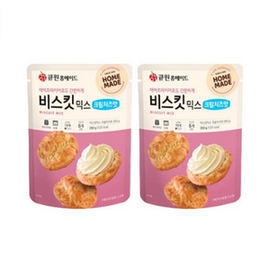 큐원 홈메이드 비스킷믹스 크림치즈맛, 2개, 250g