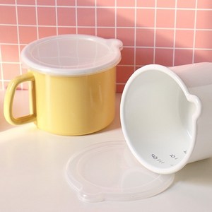 IH 법랑 원형 미니 주물 냄비 인덕션 계량 눈금 1.7L, 1개