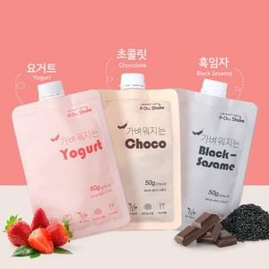 에이츄 가벼워지는 쉐이크 세트, 흑임자, 28개, 50g