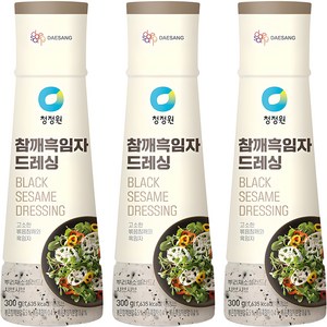 청정원 참깨흑임자 드레싱, 300g, 3개