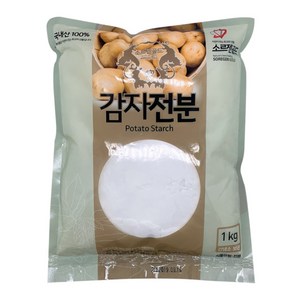 국내산 100% 감자전분 생감자로만든, 1kg, 5개