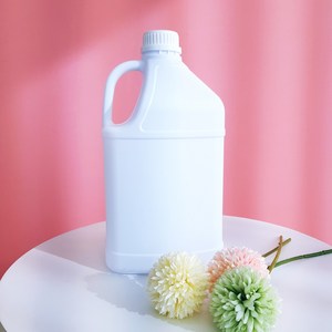 HDPE 락스통 소독제 용기 4L (4리터) 세제통 손잡이 통 플라스틱 내화학 용기, 1개