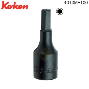 코켄 롱육각비트소켓1/2 4012M-100-17mm KOKEN 6각비, 1개