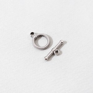 싼비즈 [8-379-16]써지컬스틸 로프토글바 링12x15.4mm+바5.6x17mm 1쌍