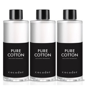 코코도르 디퓨저 리필액, 퓨어코튼, 200ml, 3개