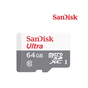 샌디스크 정품 Ultra Class10 Micro SD / 이동저장 메모리카드 용량 64GB, 메모리 용량-64G-(어댑터제외), 1개