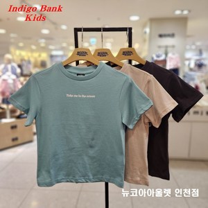 인디고뱅크키즈 [2025 여름 신상] @@면 100% 부드러운 착용감@@날씬한 표준 체형용@@ 아동 주니어 공용 싱글 레귤러 썸머 그래픽 반팔티 IKRA254G5
