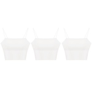 선빈어패럴 슬림한 심리스 끈나시 단색 3장 세트 브라탑
