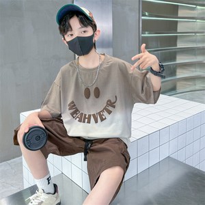 비비키드 남아 여름 초중생 상하복 세트 주니어 트레이닝 캐쥬얼 초등생 영어 반팔티 반바지