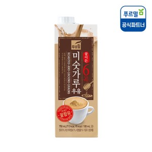 푸르밀 미숫가루우유 750ml 꿀이든 6곡우유, 4개, 4개