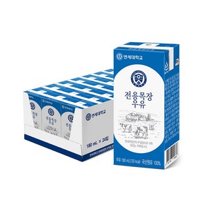 기타 연세우유 전용목장 멸균우유 24팩, 180ml, 24개