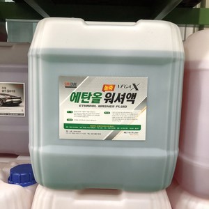 파이씨스통상 에탄올 워셔액 18리터 말통 대용량, 녹색, 1개, 18L