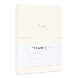 워너디스 잔물결 일기장 다이어리 3년 1년 세줄 일기장 업무용 회사 플래너, 3년_아이보리 Ivoy