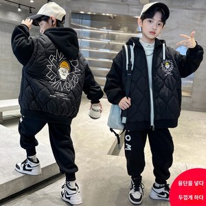 비비키드 남아 겨울 주니어 의류 트레이닝 초중생 캐쥬얼 초등생 츄리닝 상의 하의 두툼 상하복 세트 기모 긴바지 바지 상하세트