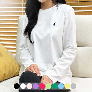 SPMA여성무지라운드티셔츠 여자 기본 라운드 긴팔티 베이직 데일리 티셔츠 꿀스판 면 코튼 빅사이즈