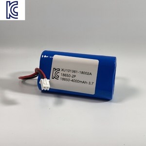 3.7v 18650 배터리팩 4000mAh 보호회로내장 kc인증(옵션5번제품), 1개